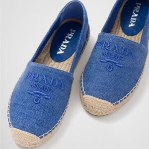 New Prada Linen espadrilles $850 40